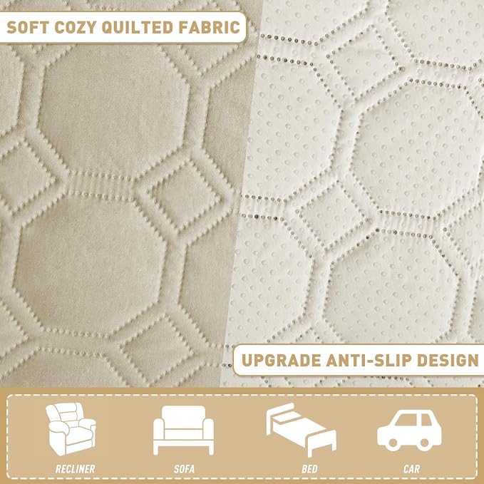 ZNSAYOTX Ultimate Cozy Blankets (30"x70") 100% Waterproof Sofa Mat Blanket for Dog Pets, Bed Couch Protector with Non-Slip Back Washable Durable, Pee Scratch Proof Easy to Clean (Khaki) - Image 5
