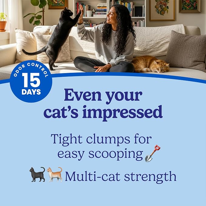 Fresh Step Advanced Extreme Clump Multi Cat Clumping Litter, 18.5 lb., 2 Pk | Forms Tight Clumps, Easy To Scoop, Scented, Ammonia Block Technology, Low Dust, Compatible with Most Auto Litter Boxes - Image 3