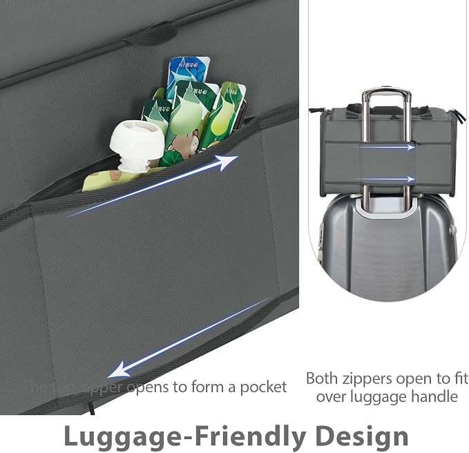 Cat Carrier for Pets up to 15 lbs, Soft-Sided Collapsible Pet Carrier | Upgraded Sturdy Base, Privacy Curtain and 2 Storage Bags Provide Comfort, Privacy and Convenience for Cats and Small Dogs - Image 7