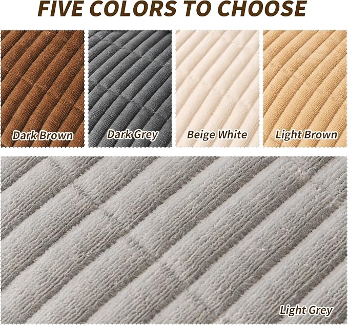Couch Covers for Dogs, Velvet Dog Couch Cover, Pet Couchs Covers for Loveseat, Couchs Protector for Dogs, Sofa Cover for Pets Washable(1PC, Light Grey, 27.6"×70.9", 2-3 Seater) - Image 4