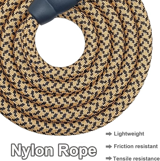MayPaw 8ft Long Rope Dog Leash for Large Medium Dogs Soft Handle Dog Lead | 1/2-In Thick Lead, 3/6/8/10/15/20FT Soft Padded Handle Strong Nylon Pet Leash, 14+ Colors (1/2" * 8', Brown) - Image 4