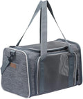 Cat Carrier - Portable Foldable Dog Pet Carrier, Soft-Sided Pet Bag up to 15 Lbs, Airline Approved Travel Puppy Carrier by Akinerri