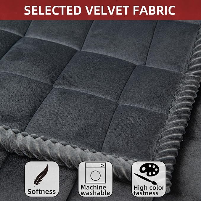 Couch Cover for Dogs Washable Pet Bed Fuzzy Pet Couch Covers Nonslip Couch Slipcover for Dogs, Kids, Pets Friendly Sofa Cover Loveseat Covers (Dark Gray, 21''x39''/Rectangular) - Image 4