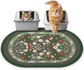 Bienbee Cat Litter Mat, 33" x 22" Dense Trapping Mesh for Litter Boxes | Litter Box Mat with PVC Mesh, Waterproof &Urineproof, Non-Slip Grip, Soft On Kitty Paws and Easy to Clean to Protect Floor by Bienbee
