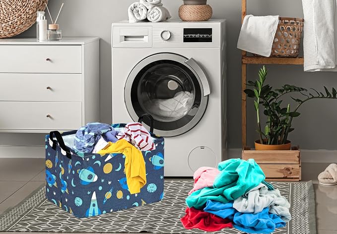 Baby Waterproof Storage Basket Toys Organizer Nursery Bins for Women Kids Hamper for Organizing Home/Dorm/Kitchen/Pet/Office/Closet/Shelf/Room Decor - Image 3