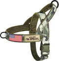 Forestpaw No Pull Dog Harness with Large Handle,Comfortable,XL,Camo Green | Adjustable Fits Chest 32-39",80-110 lbs,Slip On,Quick Release Buckle,Easy Control,Soft Padded,for Large Dogs Walking Training by Forestpaw