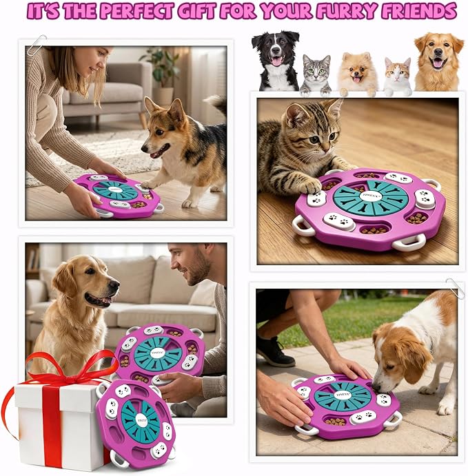 YINEYA Dog Puzzle Toy, Enrichment Toys for Dogs Mental Stimulation | Interactive Treat Brain Games, Treat Dispensing, Keep Them Busy, Training IQ, for Puppy, Small, Medium, Cats - Image 7