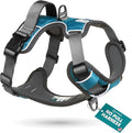 Embark No Pull Dog Harness, Reflective Adjustable Training Vest, No Choke | Adjustable straps fit all dog breeds with sturdy hooks; 360° reflective trim, soft padded Harness Design for All Dogs by EmbarkHarnessCo