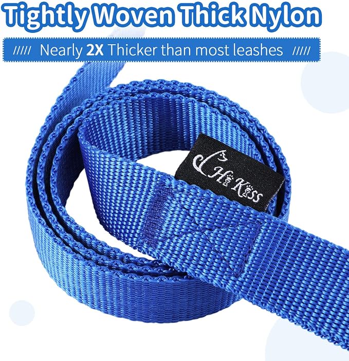 HIKISS Long Dog Leash Obedience Recall Training Agility Lead with Thickening Material for Large Dog - 15ft 20ft 30ft 50ft 100ft Training Leash(Blue 30ft) - Image 2