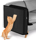 NATUYA Cat Scratch Furniture Couch Protector - Large Sisal Cat Scratching Pad Sofa Corner Arm Shield, Cat Scratcher for Sofa (Black, Right) by NATUYA