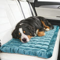 Dog Car Seat Cover for Back Seat, Blue Flannel Pet Bed Mat, Non-Slip Waterproof Bottom, Washable Dog Bed & Seat Protector for Cars SUVs Trucks, Fits Backseat Extenders, 59.1 x 23 Inches by ZHAOGIEBOND