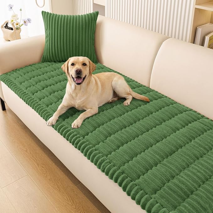 Smiry Couch Cover for Dogs, Non Slip Washable Sofa Protector for Pets | Soft Furniture Cover for Leather & Fabric Couches, Cozy Protect Against Fur, Dirt & Messes, Pet Friendly, 27.6"x70.9" by Smiry