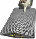 Cat Litter Mat 24x35 Inches, Honeycomb Double Layer Litter Trapping Mat, Waterproof Leakproof Urine Proof Cat Litter Box Mat for Cat Litter Box Area, Floor, Kitty Litter Rug by Unknown