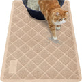 GORILLA GRIP Cat Litter Box Mat, 35x23, Cushioned Coil Mesh Litter Trapping Mats, Scatter Control Supplies for Less Mess, Phthalate Free, Ultra Deep Catch Grooves, Rinse or Vacuum to Clean, Beige by Unknown