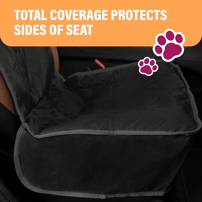 Active Pets Dog Car Seat Cover, Waterproof Front Seat Protector for SUV Truck Sedan, Pet Safety Travel Comfort System with Universal Fit, Beige - Image 6