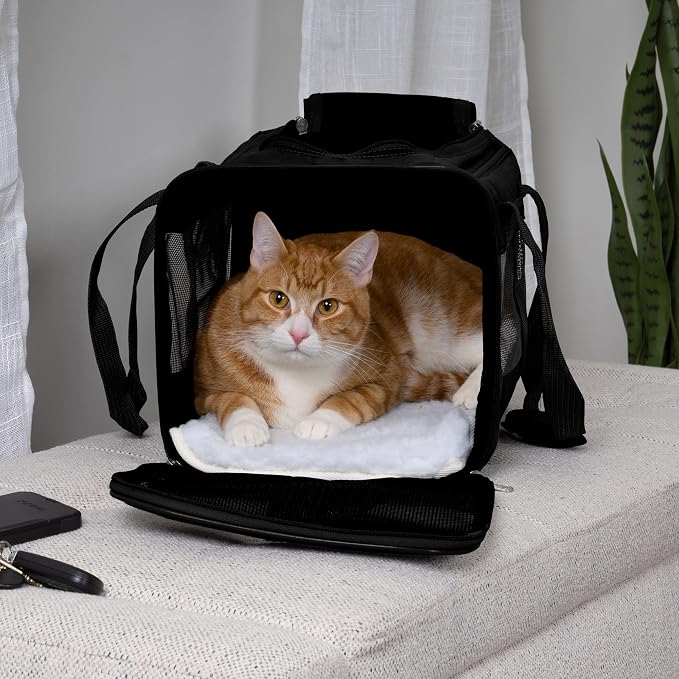 Sherpa Original Deluxe Travel Pet Carrier, Airline Approved & Guaranteed On Board - Black, Medium - Image 2
