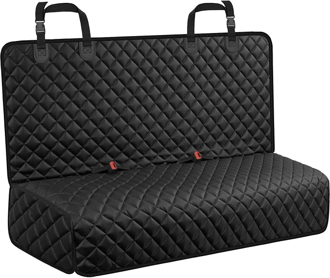 URPOWER Dog Car Seat Cover for Back Seat, Waterproof Car Seat Protector | Non-Slip, Scratch-Resistant, Machine-Washable 600D Oxford Fabric Rear Bench Seat Cover for Compact Cars and Small SUVs by URPOWER