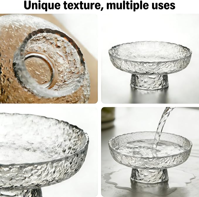 Elevated Cat Bowls, Small Glass Pet Feeding Bowls for Food and Water, Raised Design for Pet Easy Eating - Image 5