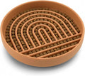 Should We Go? Slow Feeder Dog Bowls - Medium Size Silicone Slow Eating Dog Bowl for Puppies & Dogs with Suction Cup -Dishwasher-Safe,Lick Mat Design,Reduces Gulping,for All Breeds,6”x1.25”-Terracotta by ShouldWeGo