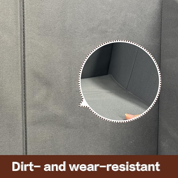 Cat Litter Box Enclosure Splash Guard Large Foldable Removable Mat, Tall for Litter Contained High Side Out Litter Box Keeping Litter Off Floor Easy Clean (26.4 * 21.3 * 16.5 inch) - Image 5