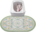Bienbee Cat Litter Mat, 24" x 15" Dense Trapping Mesh for Litter Boxes | Litter Box Mat with PVC Mesh, Waterproof &Urineproof, Non-Slip Grip, Soft On Kitty Paws and Easy to Clean to Protect Floor by Bienbee