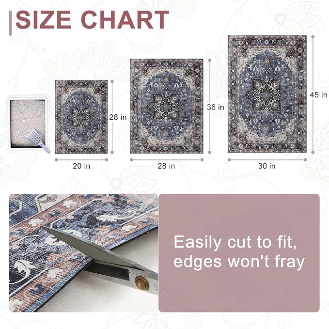 BEAUTYZOO Cat Litter Mat, 28" x 36" Large Litter Trapping Mat, Waterproof | Scatter Control, Absorbent Urine‑Proof, Soft On Paws, Non‑Slip, Machine Washable, For Indoor Cats & Kittens, Floor Use - Image 2
