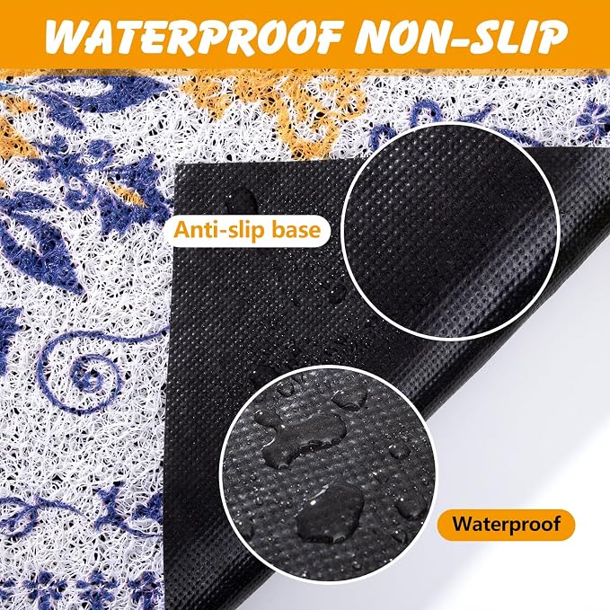 ondware Cat Litter Mat 20 x 15 in, Waterproof Non-Slip, Washable | Traps scattered litter, soft PVC mesh, paw-friendly, easy rinse clean, helps keep floors tidy - Image 5