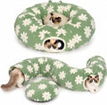 Pesen Cat Tunnel Bed with Soft Cushion for Indoor Cats and Kittens | Interactive Pet Toy Encourages Exploration, Supports Natural Instincts and Bonding for Cats, Small Dogs and Rabbits by Unknown