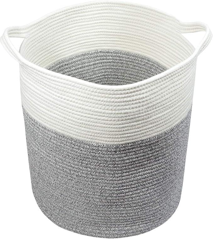 COMFY-HOMI XXXL Large Laundry Basket, Cotton Rope Nursery Woven Basket for Storage, Blanket Baskets Living Room Laundry Hamper, Dog Toy Storage Organizer, Home Decor - Image 6