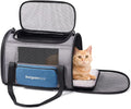 Cat Carrier for Cats up to 20 Lbs, Soft-Sided Escape Proof | Top Load Pet Crate for Medium to Big Kitten Small Puppy Transport with Unique Side Bag, Home Outdoor Car Travel, Medium Blue by Lifelongfriendsbelovedfamily