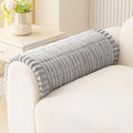MEETSKY Couch Arm Covers for Dogs, Non Slip Plush Chair Covers Washable | Plush Sofa Protector, Pet Hair & Scratch Protection for Armrest/Backrest, Against Fur, Dirt, Light Grey, 27.6" x 27.6" by MEETSKY