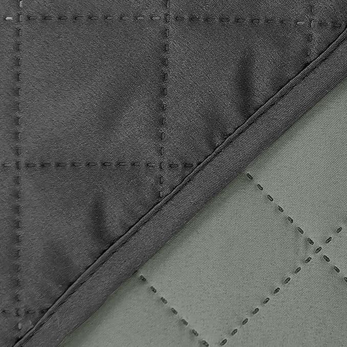 Reversible Couch Cover for 3 Cushion, Sofa, Dark Grey | Couch Cover for Sofa, Pet Friendly Water Repellent Couch Sofa Cover, Washable Furniture Protector with Elastic Straps - Image 8