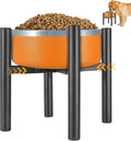 PROERR Lifted Dog Bowl Stand - Without Bowls, Single Raise Pet Food Table Adjustable Wide 6-10", Tall 8 10 12" - Bowl Stand Size Optional, Dog Bowls Holder Elevated for Small Medium Large Dogs Breed by PROERR