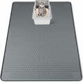 Silicone Cat Litter Mat for Litter Box 50”x35” Large Cat Mat, Dark Grey | Waterproof, Non-Slip, Leak-Proof Rug Mat with Lip, Easy to Clean, Extra Large Litter Catcher Mat for Floor by Bartuke