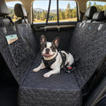 Meginc Dog Car Seat Cover for Back Seat, 60" Waterproof Dog Car Hammock with Mesh Window and Side Flaps, 600D Oxford Fabric Pet Seat Protector for Cars, SUVs & Mid-Size Trucks, Black by Meginc