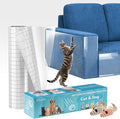 Anti-Cat Scratch Furniture Protector - Clear Vinyl Couch Protector from Cat Claws, Scratch Deterrent Tape for Sofa Corners, Single-Sided Sticky Couch Protector for Cats (200"x 8.3") by Unknown