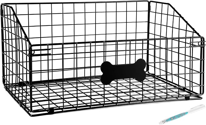 Dog Toy Bin-Dog Toy Basket-Metal Storage Box-Chew-Proof Dog Food Toy Storage Container-Toy Box For Living Room Area-Dog Storage Organizer-For Puppy Leash,Accessories, Blanket Food Storage Container. by Unknown