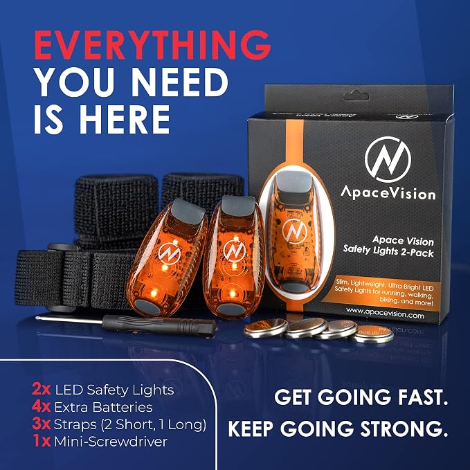 LED Safety Light (2 Pack) - Clip On Strobe/Running Lights for Runners, Dog, Bike, Walking, Boat, Kayak, Stroller and More - High Visibility Accessories for Your Reflective Gear, Bicycle - Image 2