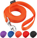 6 FT Puppy/Dog Leashes, StrongTraditional Style Leash with Easy to Use Collar Hook,Dog Lead Great for Small and Medium and Large(Orange,5/8" x 6 Feet) by DOGLEASH
