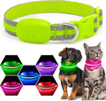 Flashseen LED Dog Collar, Light Up Dog Collar USB Rechargeable, Green, XS | Super Bright Lighted Dog Collar, Adjustable Breathable Mesh, Glow Collar for Dog Night Walking by Flashseen