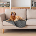 gogobunny 3X Stronger Waterproof Pet Blanket, Scratch Proof Furniture Protector for Dogs Cats, Reversible Cover 30x30 Inch, Dark Grey by gogobunny
