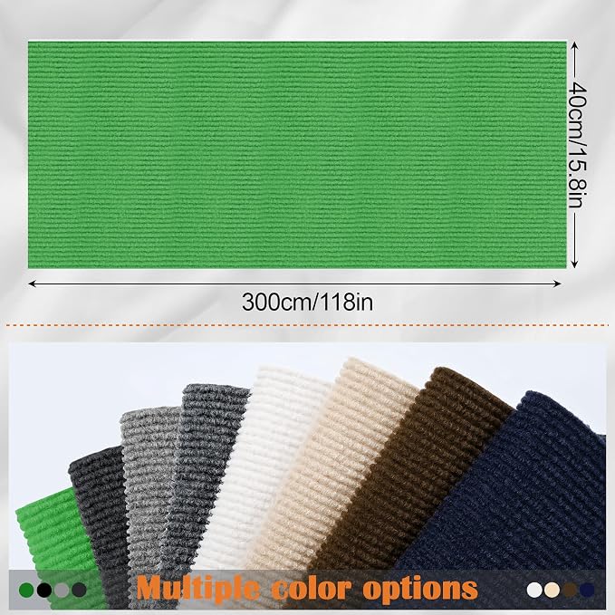 Cat Scratch Furniture Protector - 118" x 15.8" Trimmable Self-Adhesive Cats Claws Scratch Pads, DIY Cat Climbing Couch Protector for Scratch Post Cat Tree Replacement Indoor (Green) - Image 2