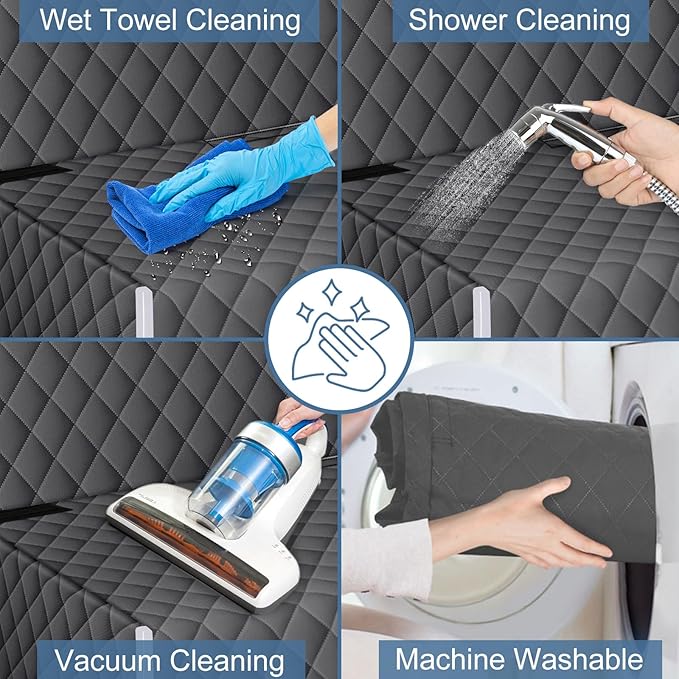 Waterproof Dog Backseat Cover for Cars, Non-Slip Pet Seat Protector, Grey - Image 5