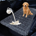 Dog Car Seat Waterproof Bed Cover Back Seat Grey 23.6”x51” | Nonslip Soft Comfortabl Pet Bed Mat Car Blanket for Travel Backseat Extender Seat Covers Dog Bed for Cars Trucks and SUVs by CoSofSLIP