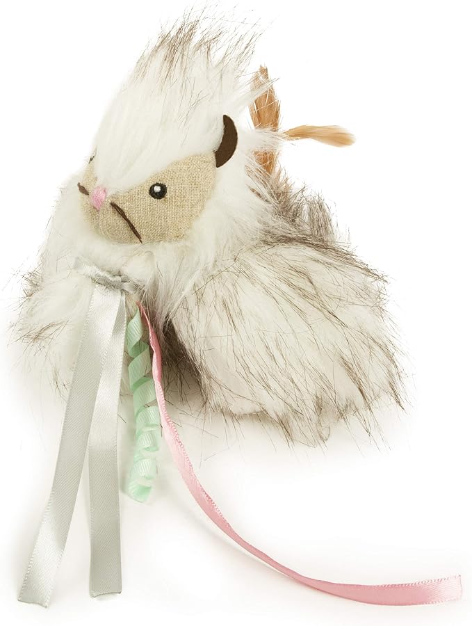 SmartyKat Chitter Critter Squirrel Electronic Sound Plush Kicker Cat Toy, Battery Powered - Gray, One Size - Image 7