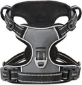 HEELE Dog Harness, No Pull Adjustable Padded Reflective Harness for Small Medium Large Dogs with Handle for Walking Training, Grey, XL | Soft Breathable Padded for Large Harness, No Pull No Choke, Adjustable 2 Metal Rings for Outdoor Walking Training by HEELE