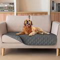 gogobunny 3X Stronger Waterproof Pet Blanket, Scratch Proof Furniture Protector for Dogs Cats, Reversible Cover 32x53 Inch, Dark Grey by gogobunny