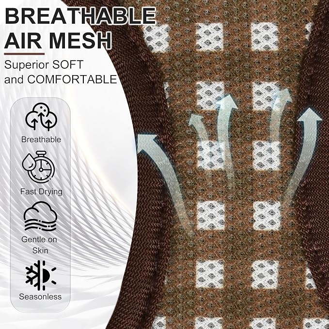 AIITLE Step in Medium Dog Harness and Leash Set, Pet Vest, Chocolate M | Breathable Mesh, Adjustable Fit, No-Pull Reflective Design, Escape Proof, for Small-Medium Dogs, Outdoor Walking, Running - Image 4