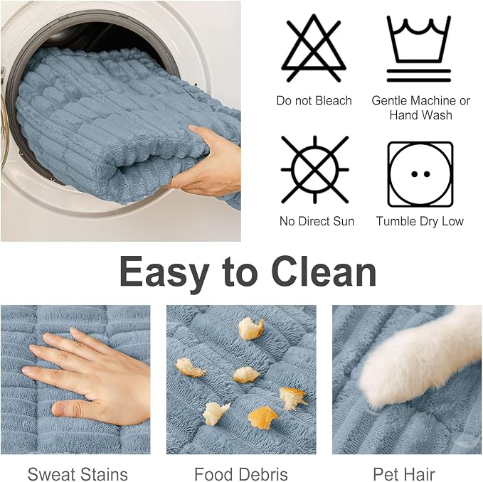 hyha Couch Cover for Dogs, Washable Non Slip Plush Flannel Sofa Protector | Thick Flannel, Anti-Slip Backing, Pet Hair & Scratch Protection, Fits Sofa & Loveseat (35.4" x 70.9") - Image 7