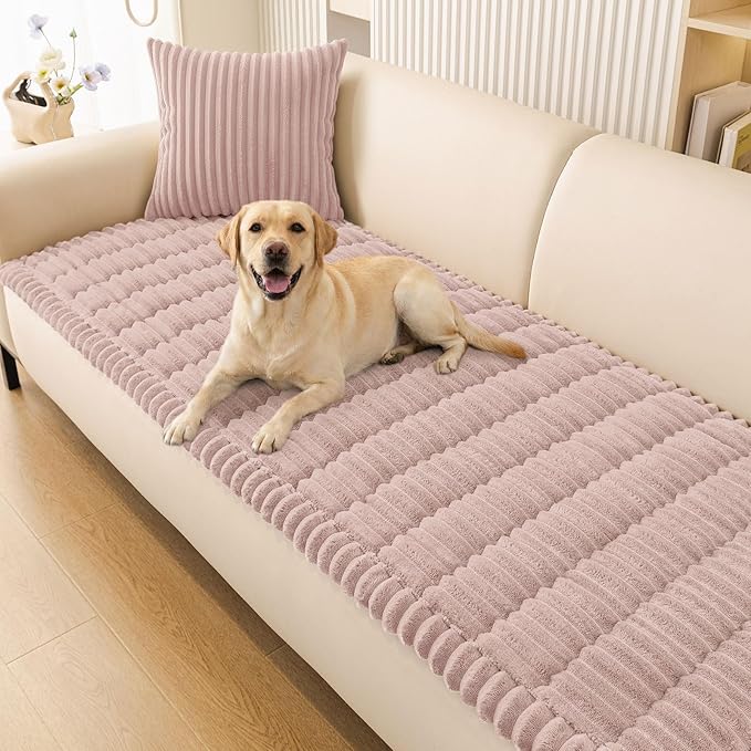 Smiry Couch Cover for Dogs, Non Slip Washable Sofa Protector for Pets | Soft Furniture Cover for Leather & Fabric Couches, Cozy Protect Against Fur, Dirt & Messes, Pet Friendly, 27.6"x70.9" by Smiry